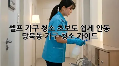 셀프 가구 청소: 초보도 쉽게! 안동 당북동 가구 청소 가이드